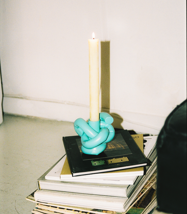 Candle with holder
